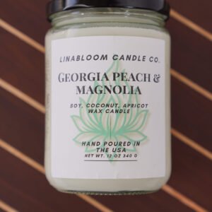 Georgia Peach & Magnolia 12 Ounce Candle