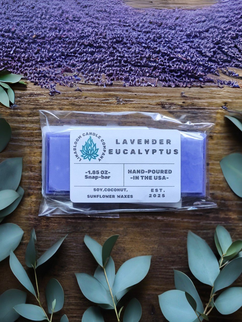 Lavender Eucalyptus Wax Melts 1.85 Ounce Snap-bar