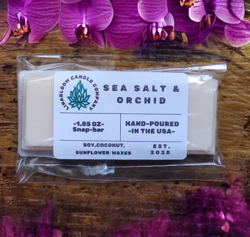 Sea Salt & Orchid Wax Melts 1.85 Ounce Snap-bar